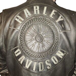 Women's Plus Size 2W Harley Davidson Willie G Leather Jacket Excellent Condition